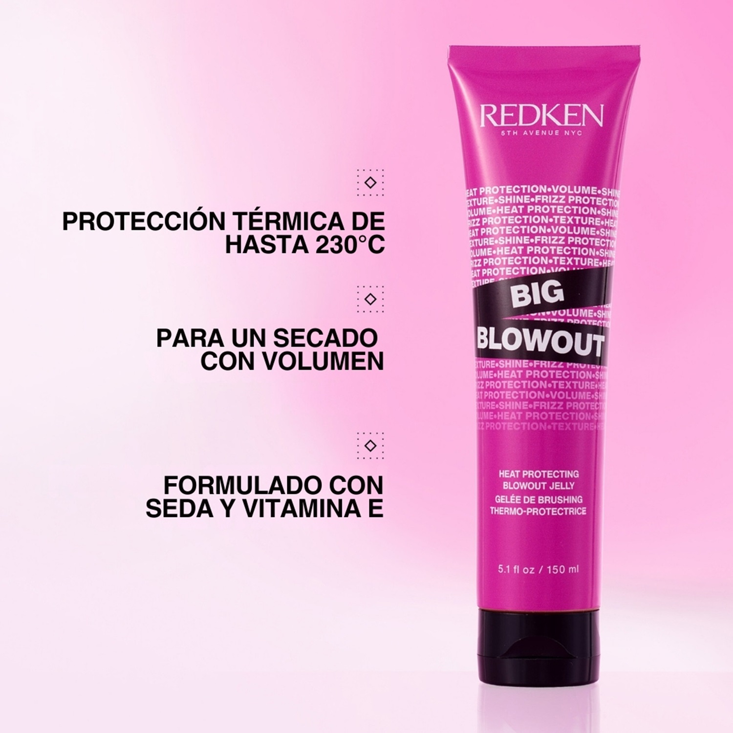 PROTECTOR TÉRMICO Y VOLUMINIZADOR REDKEN BIG BLOWOUT  PARA (PROTECTOR PARA CABELLO)